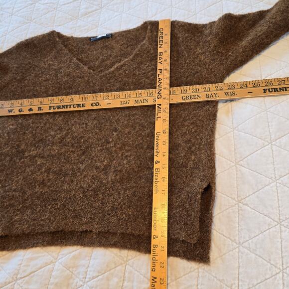 Peruvian Connection Sweater Women's XS Brown Alpaca Blend Casual Winter Staple - Picture 5 of 6
